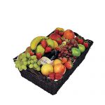 Moet and basket of fruit